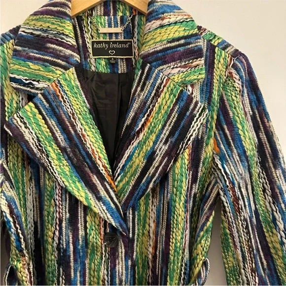 Kathy Ireland Multi-Color Faux Wool
Duster Coat - NWT - Picture 7 of 8